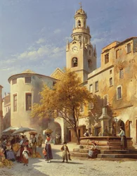 Escena callejera continental